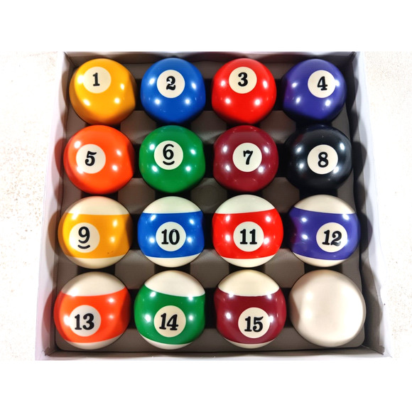 Hathaway Pool Table Regulation Billiard Ball Set - Picture 2 of 4